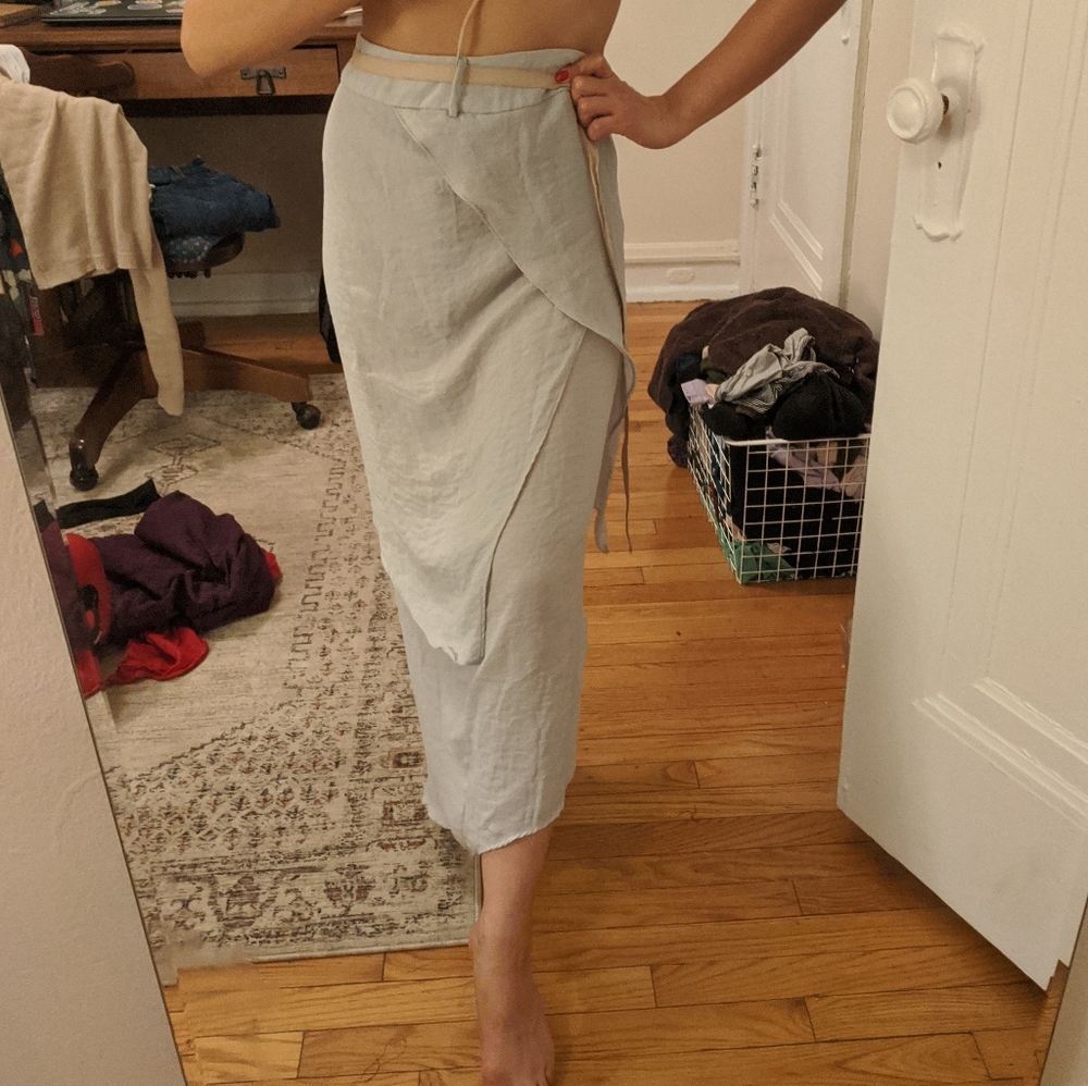 Beautiful light blue summer skirt